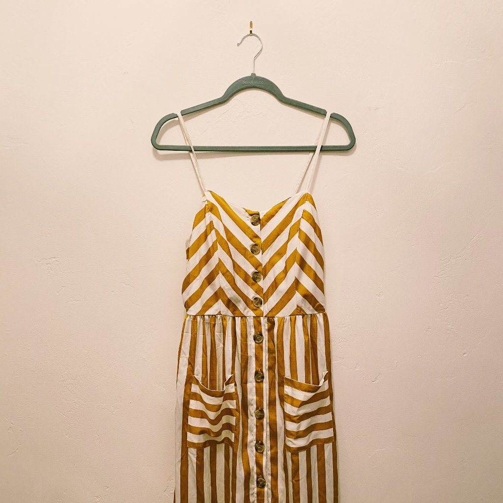 Yellow Striped Sundress